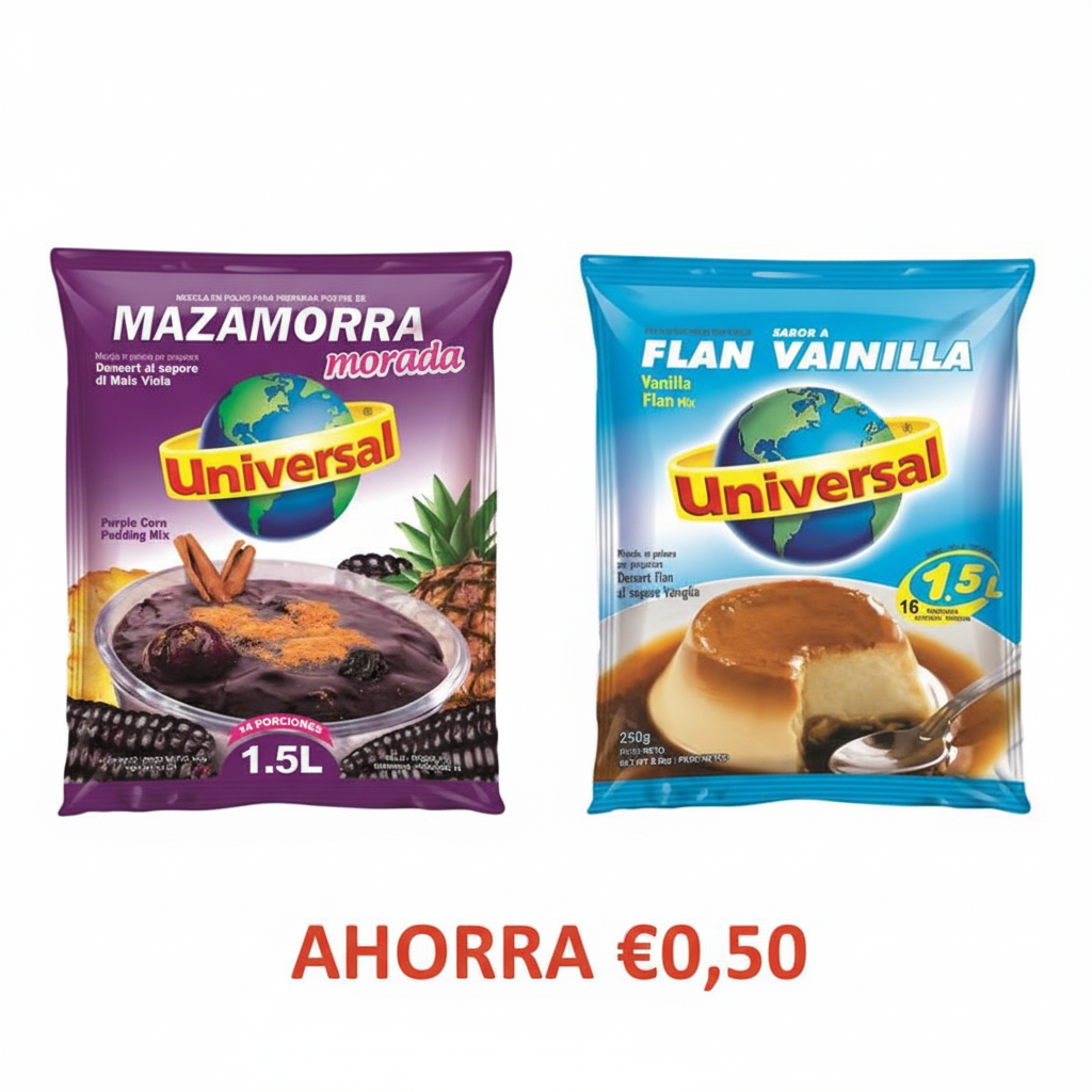 Pack Mazamorra Morada + Flan Vainilla - Ahorra €0,50